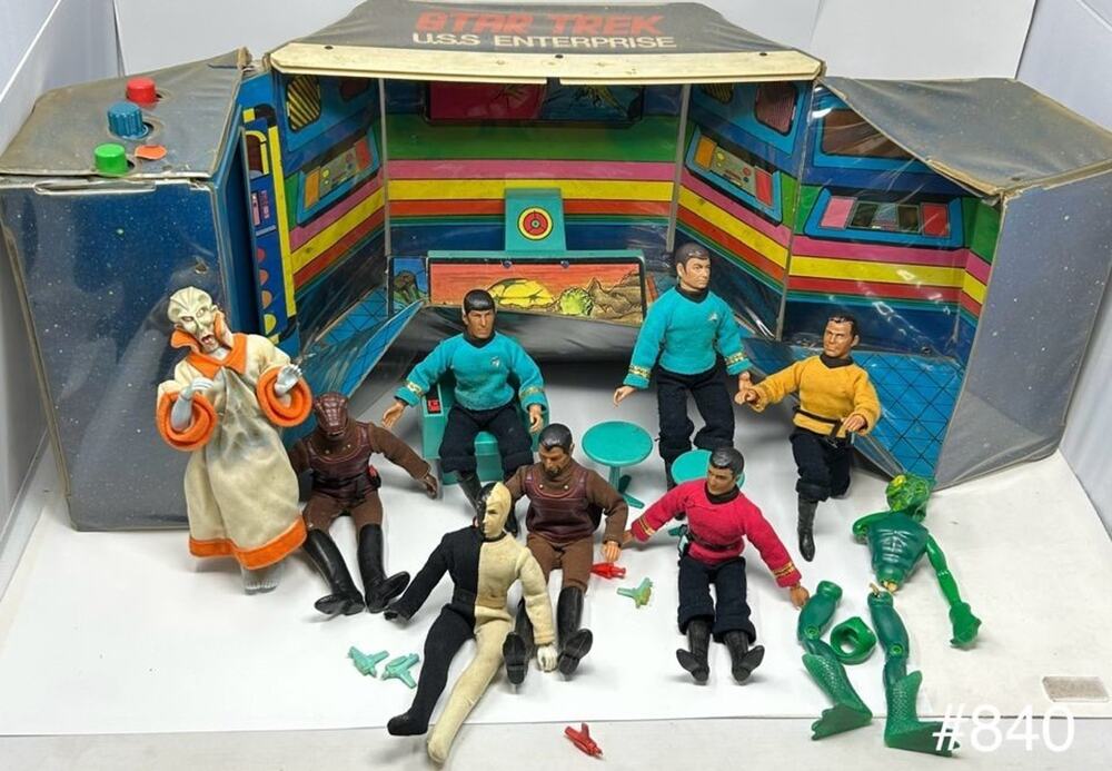Vintage Mego Star Trek Enterprise Bridge 1975 Action Figure Playset